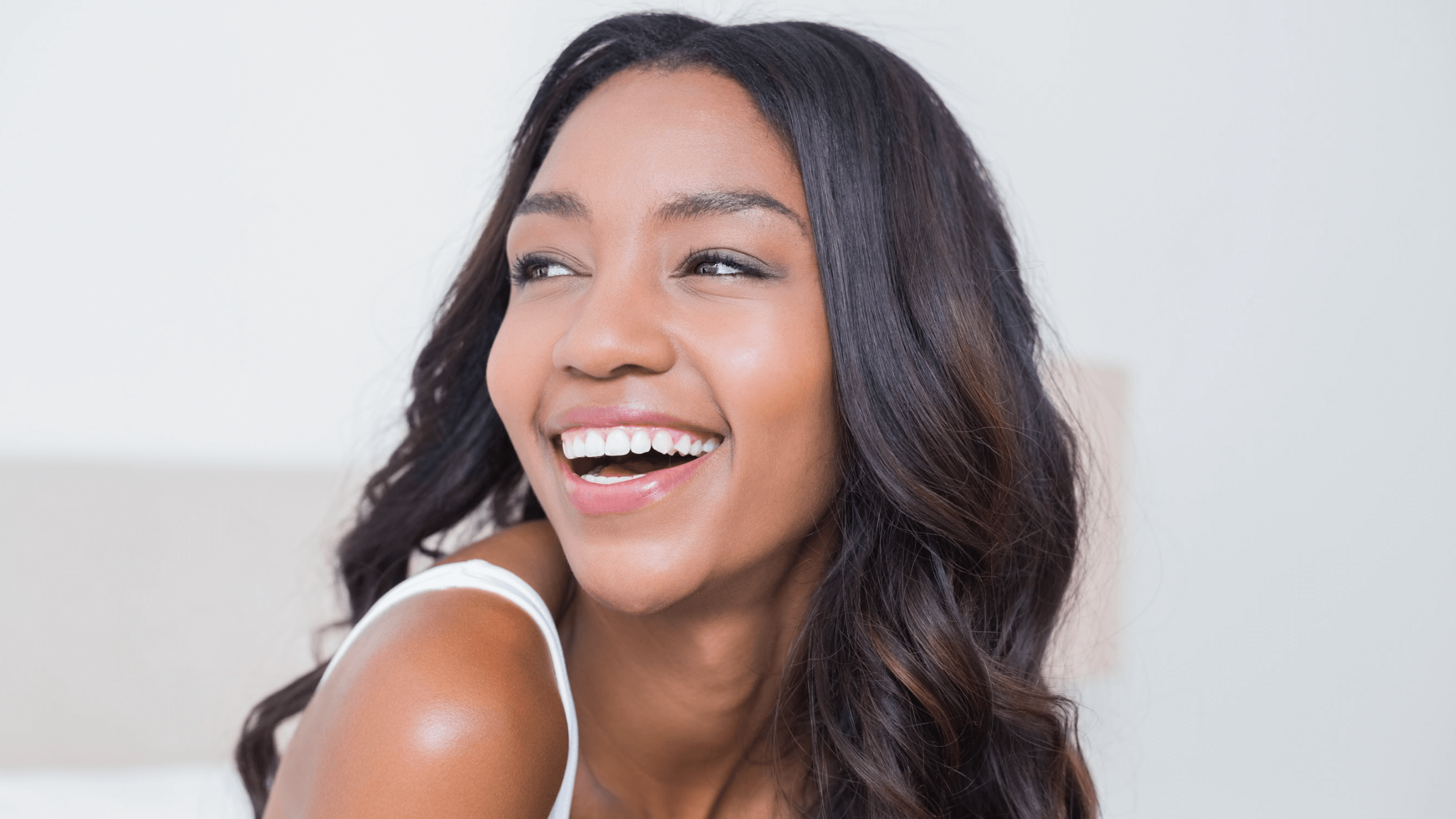 woman with bright smile